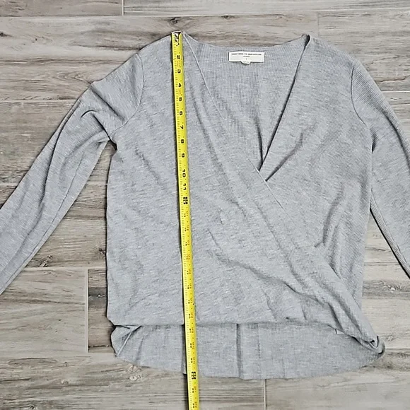 Urban Outfitters Project Social T grey waffle knit long sleeve top size … - Picture 7 of 9